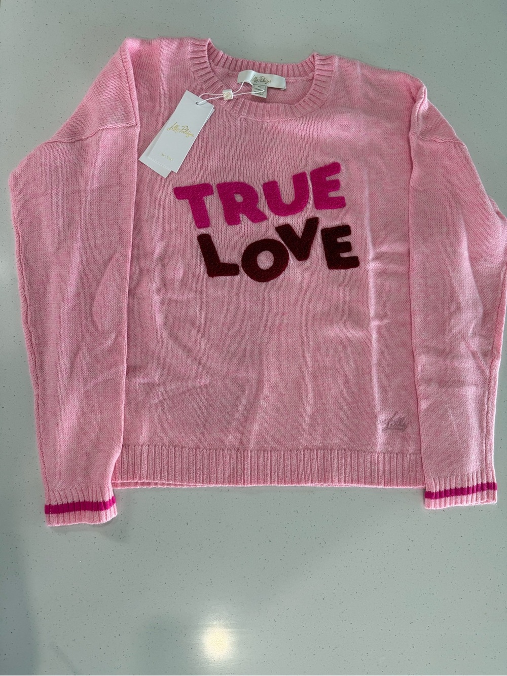 Lily Pulitzer Pippy 'TRUE LOVE' Crewneck Sweater